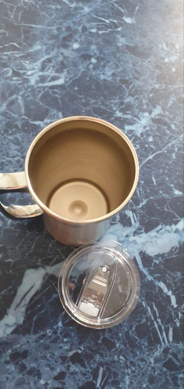 Чашка из нержавеющей стали с крышкой 560 мл (190004) - фото 7