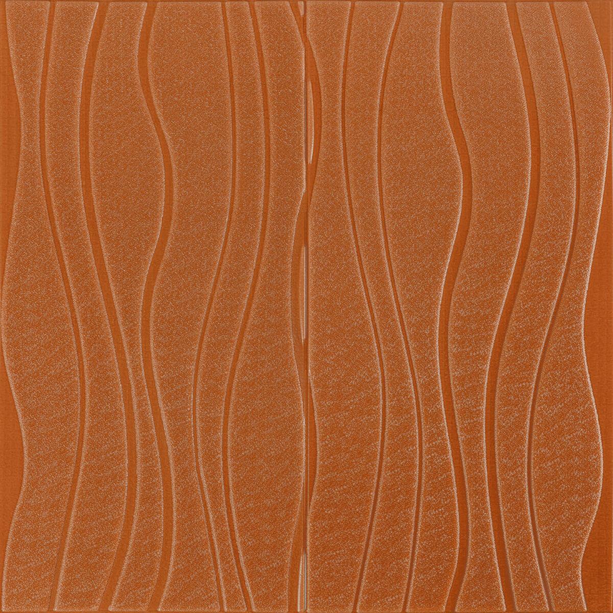 3D-панель самоклеющаяся Волны 700x700x7 мм Коричневый (SW-00000849)