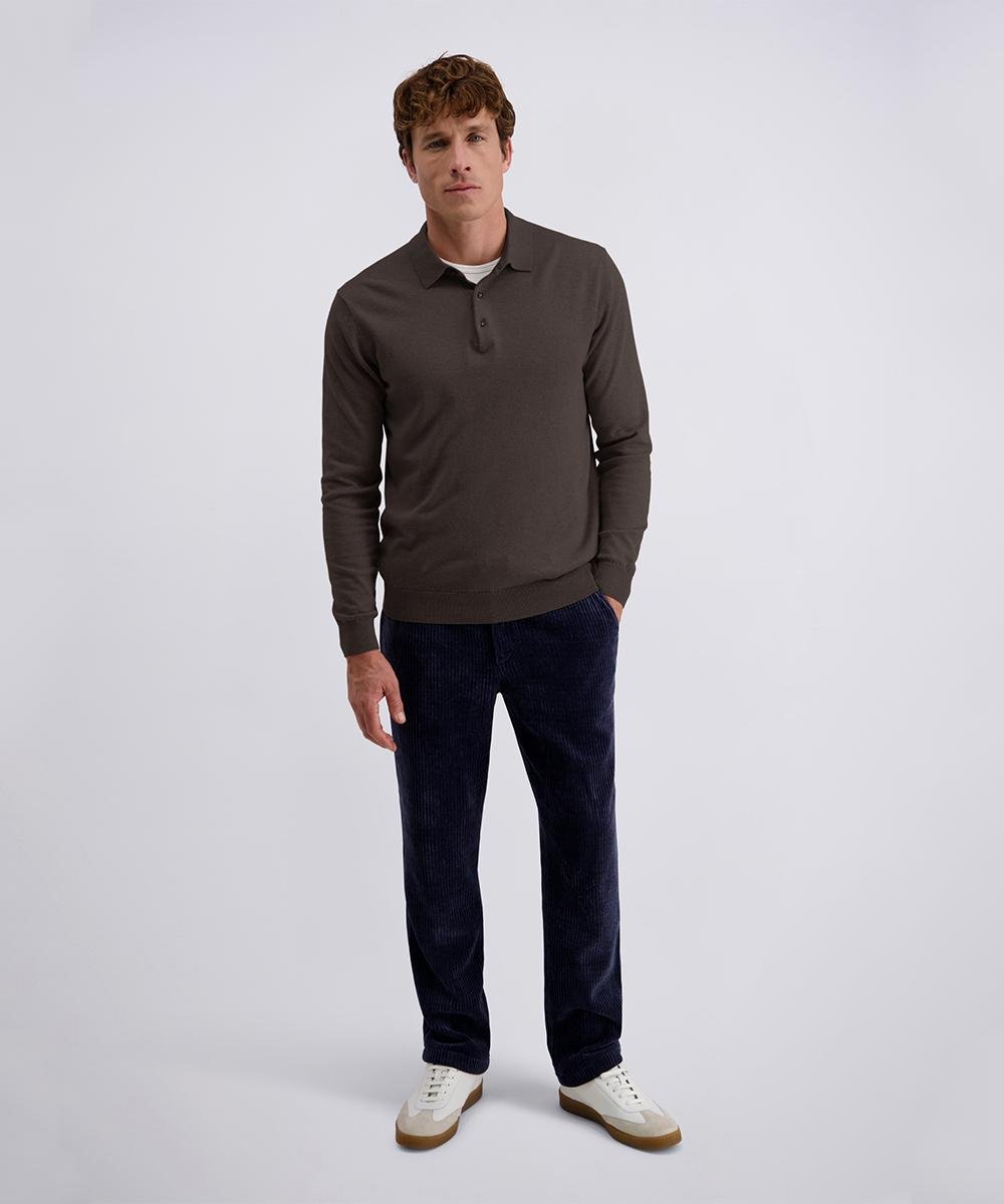 Поло чоловіче на довгий рукав 3X Коричневий (C5 51714.5133.8301-3X) - фото 3 Поло чоловіче на довгий рукав 3X Коричневий (C5 51714.5133.8301-3X) - фото 3