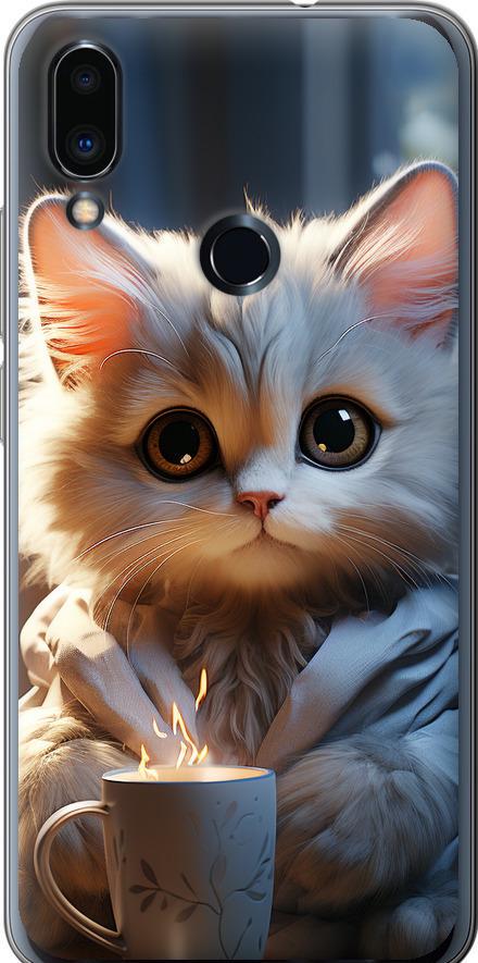 Чехол на Meizu Note 9 White cat (5646u-1689-42517)