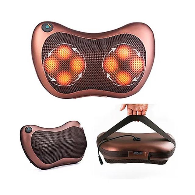 Роликова масажна подушка для шиї і спини Massage Pillow на 6 роликів - фото 2
