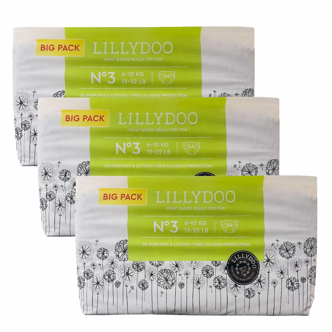 Підгузки дитячі LILLYDOO 3 Midi 6-10 кг 132 шт. (2496196158)