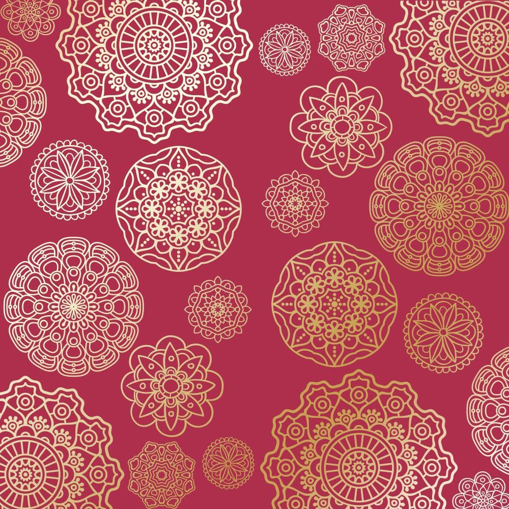 Лист бумаги односторонний Golden Napkins с фольгированием 30,5х30,5 см Blackberry