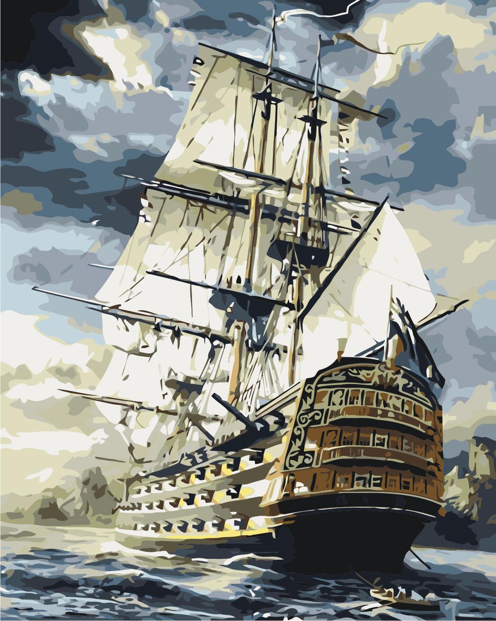 Картина по номерам Идейка Линкор 40x50 см (skl-КНО2710)