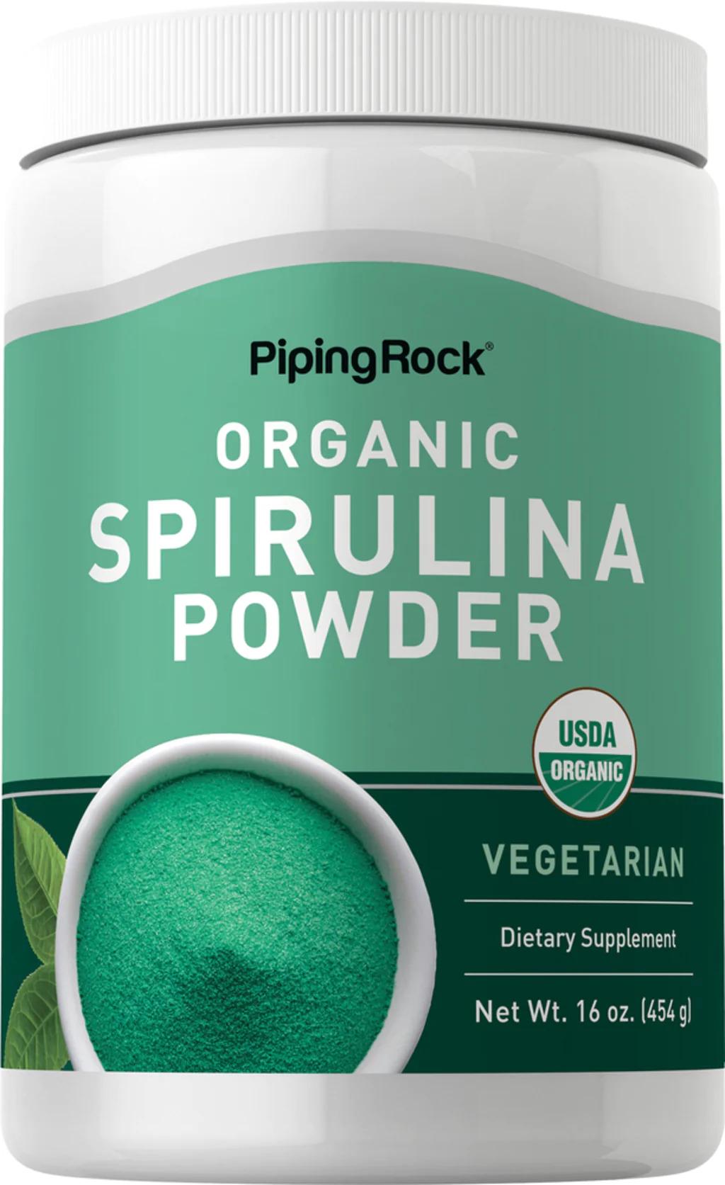Спирулина Piping Rock Spirulina Powder Organic 454 g