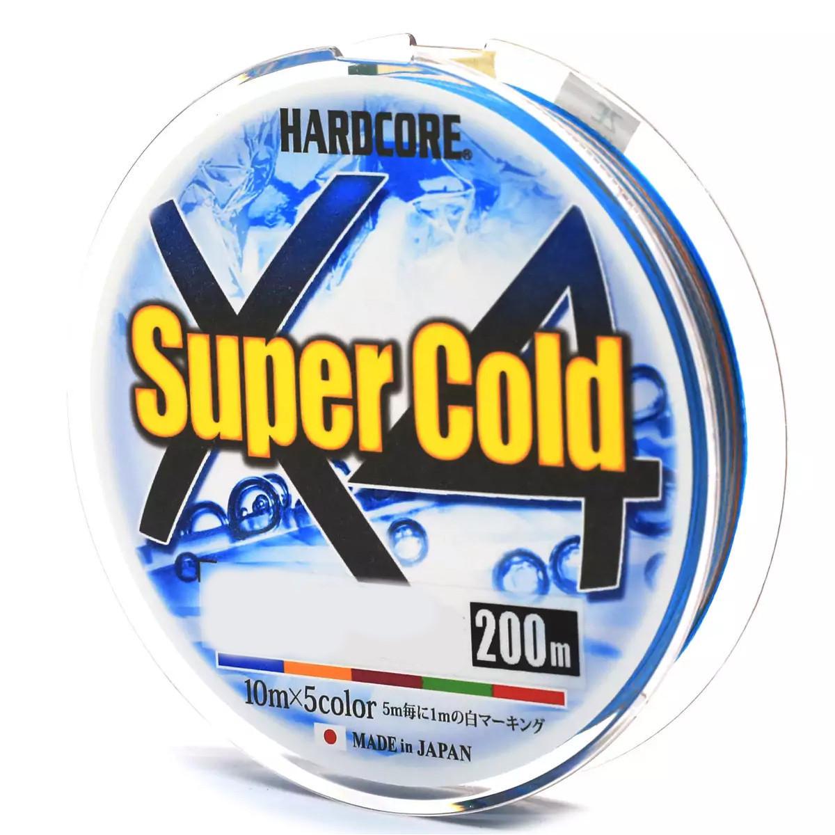 Шнур Duel Hardcore Super Cold X4 5Color #0,8/0,15 мм 6,4 кг 200 м (2184199401)