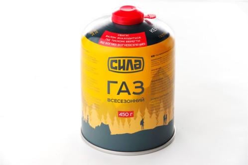 Газ в балоні Сила з різьбовим з’єднанням для кемпінгу 450 г (680247)