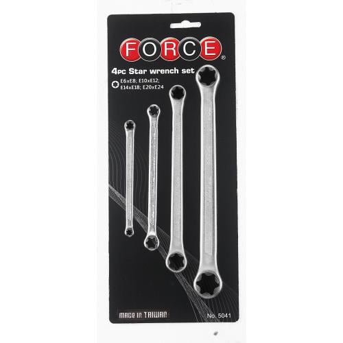 Набір ключів Force Е6-Е24 Torx Е-профіль накидних 4 пр. (23062308)