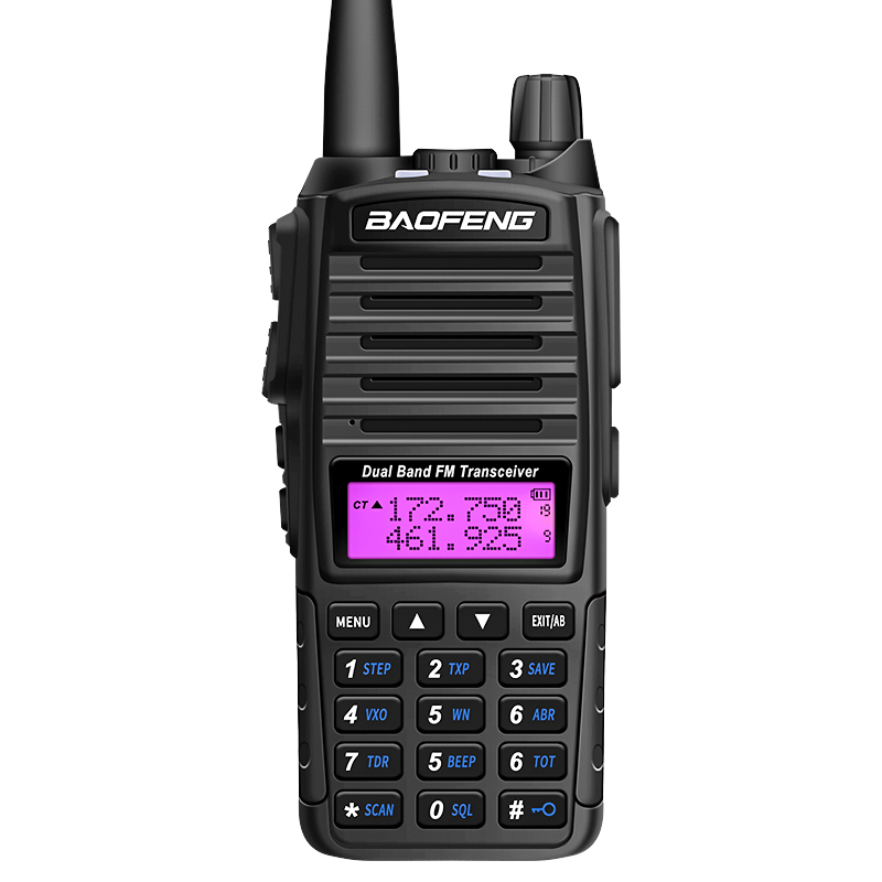 Рация тактическая с гарнитурой Baofeng UV-82 5W двухдиапазонная VHF136-174/UHF400-520 МГц (18836)