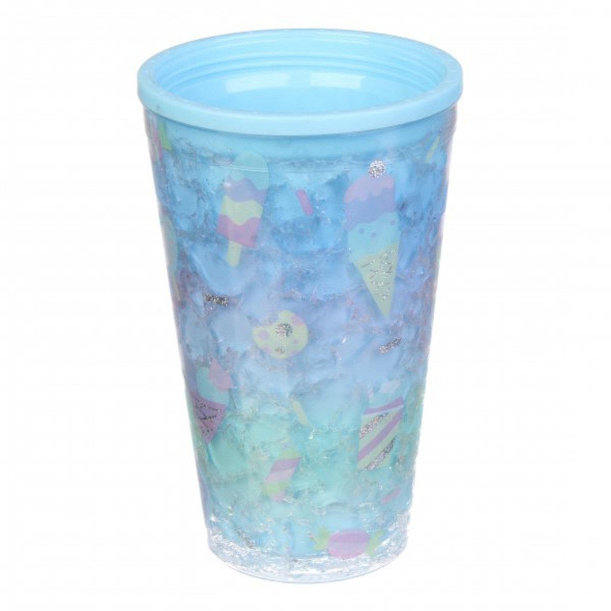 Тамблер-стакан Единорог акриловый с трубочкой охлаждающий 450 мл (69-854) - фото 3 Тамблер-стакан Единорог акриловый с трубочкой охлаждающий 450 мл (69-854) - фото 3