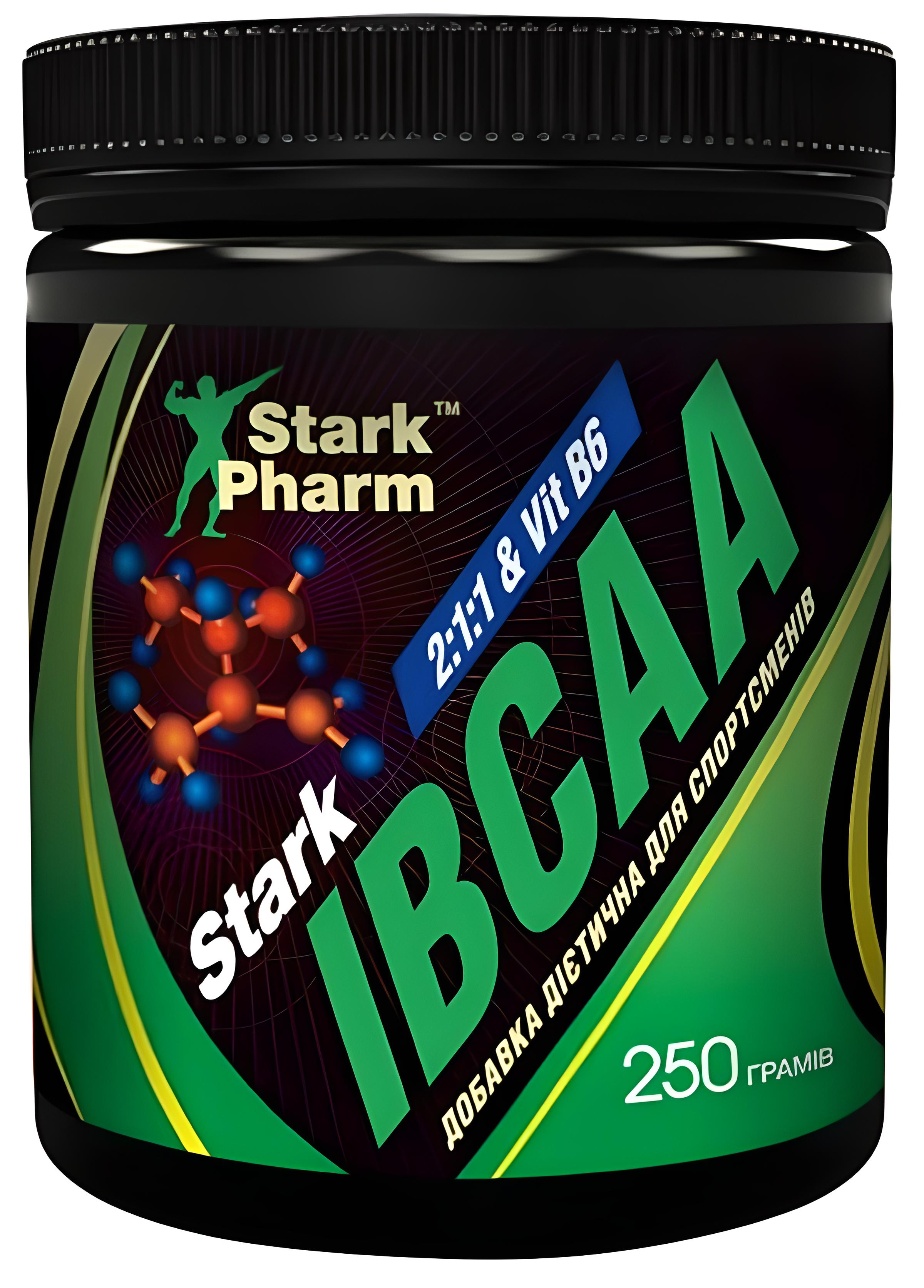 Аминокислоты Stark Pharm IBCAA 2-1-1 Vit B6 Pure без вкусовых добавок 250 г (00000033902)