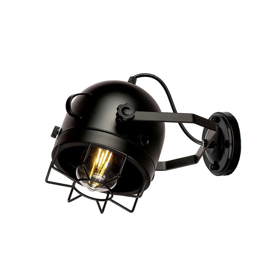 Бра настенное Levistella 752W9746 A 150 металлическое под лампу E27 в стиле Loft Черный (106-16-LVS4292)