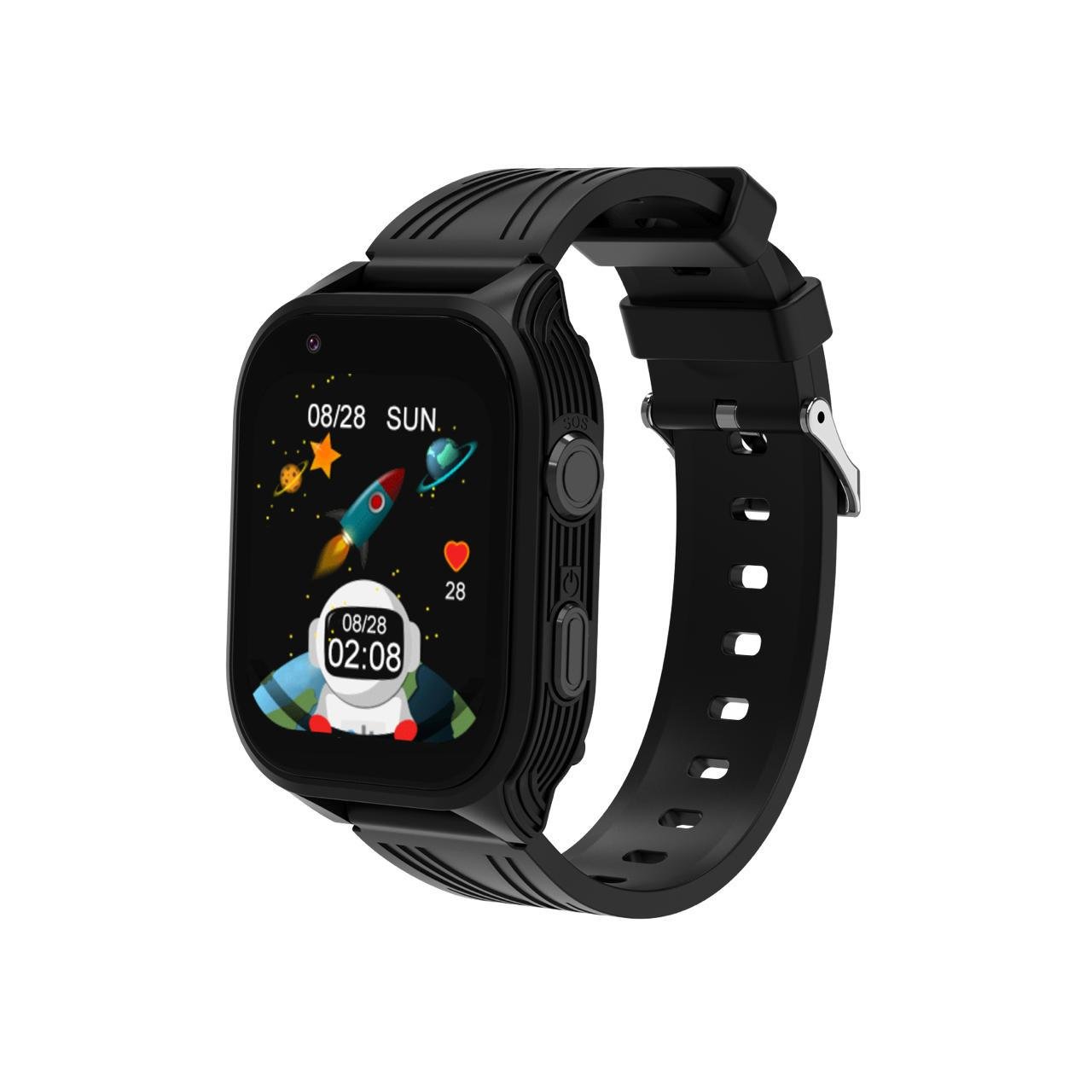 Смарт-годинник дитячий D8M GPS SIM і прослуховуванням з ремінцем 2 шт. Чорний (30546410)