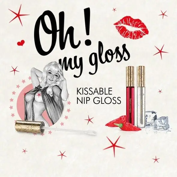 Блиск для сосків Bijoux Indiscrets Kissable Nip Gloss DUET зігріваючий та охолодний 2 шт. по 13 мл - фото 2