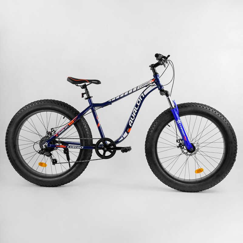 Велосипед cпортивный Corso Avalon 26" 14319 фэтбайк рама алюминиевая 17" 7 скоростей (104726) Велосипед cпортивный Corso Avalon 26" 14319 фэтбайк рама алюминиевая 17" 7 скоростей (104726)