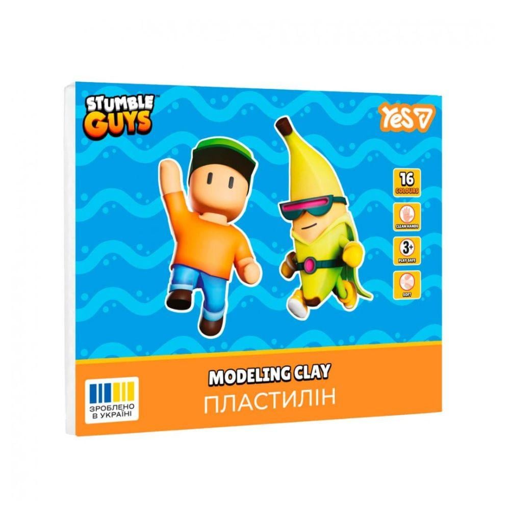 Пластилин YES Stumble Guys 16 цв. 320 г (540724)