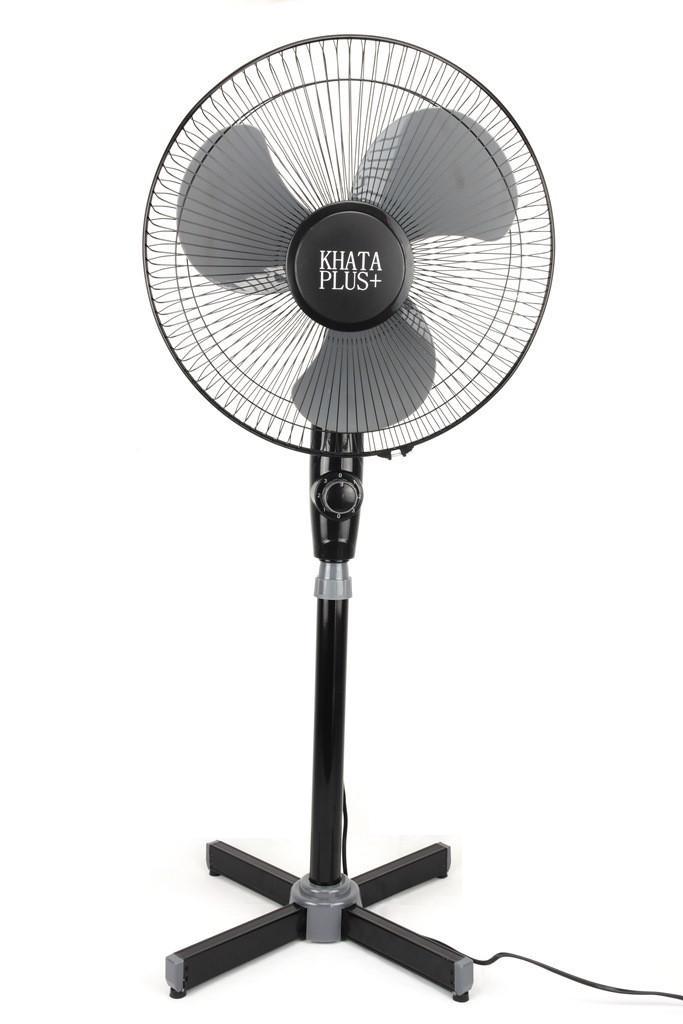 Вентилятор напольный KHATA PLUS + FN 2151100 Вт 3 скорости Черный/Серый (V02117)