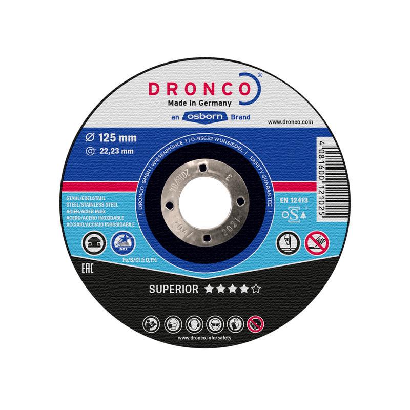 Диск відрізний Dronco AS 46 INOX special 125x1,6x22,2 мм по нержавіючій сталі 25 шт. (INKRU00000N125162D)