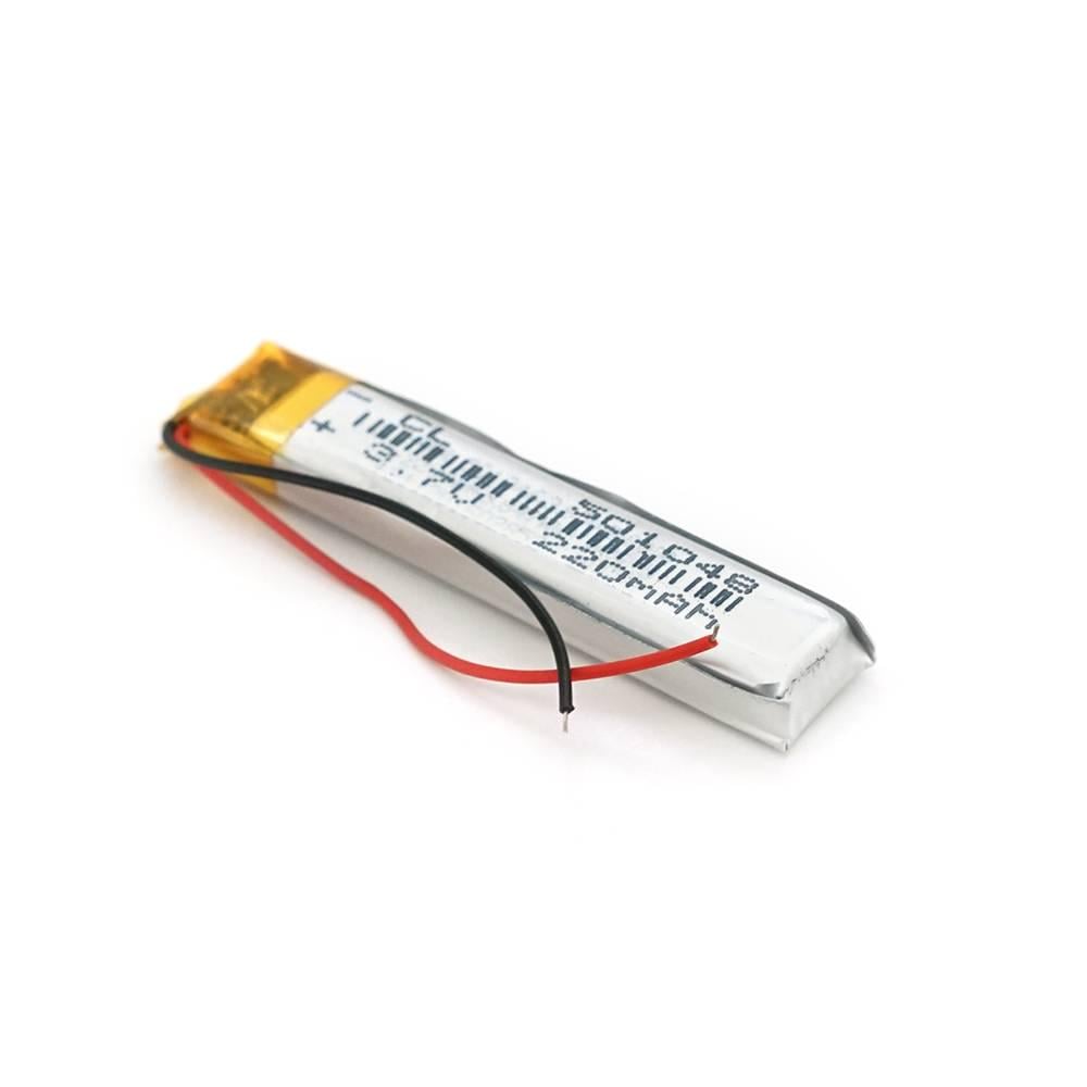 Акумулятор літій-полімерний Li-ion 3,7В 220·год 5х10х48 мм (27142)