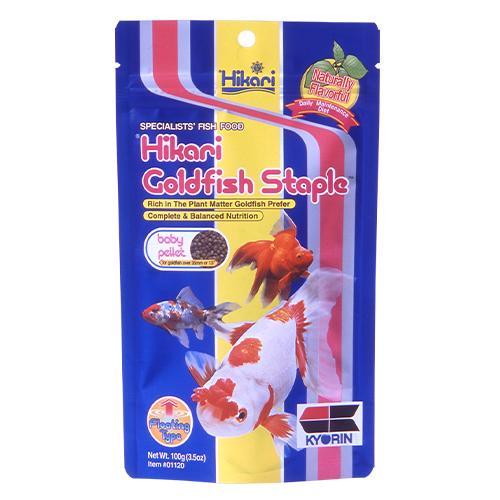 Корм сухой основной Hikari Goldfish Staple для золотых рыбок 3+ см гранулы 1,7-2,0 мм 300 г плавающий (01131)