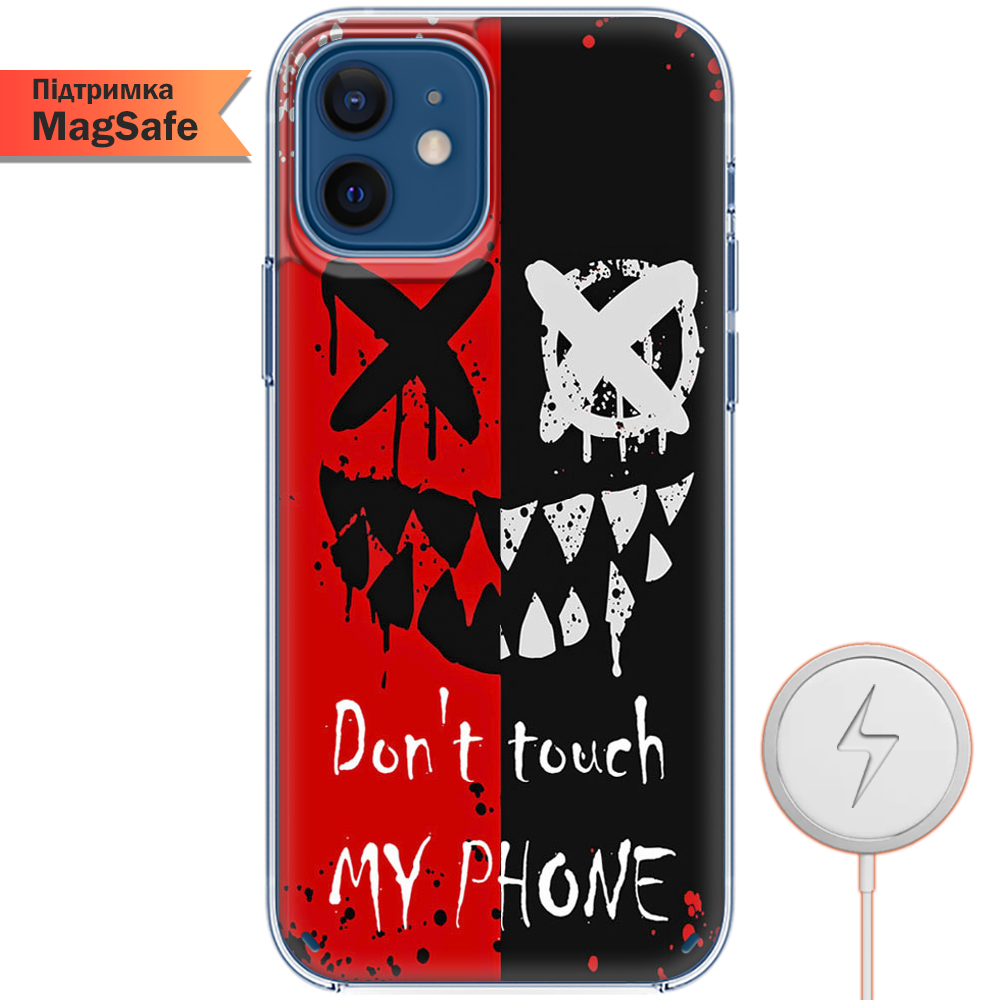 Чехол BoxFace iPhone 12 mini Bad Smile Прозрачный силикон с поддержкой MageSafe (41084-up2468-41496)