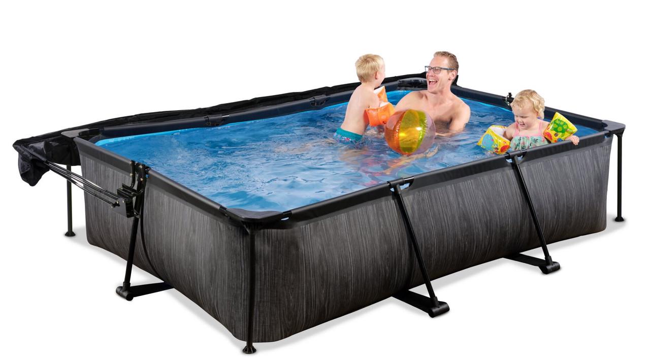 Бассейн каркасный Exit Toys с тентом 300х200х65 см Черное дерево (2448719453) - фото 7 Бассейн каркасный Exit Toys с тентом 300х200х65 см Черное дерево (2448719453) - фото 7