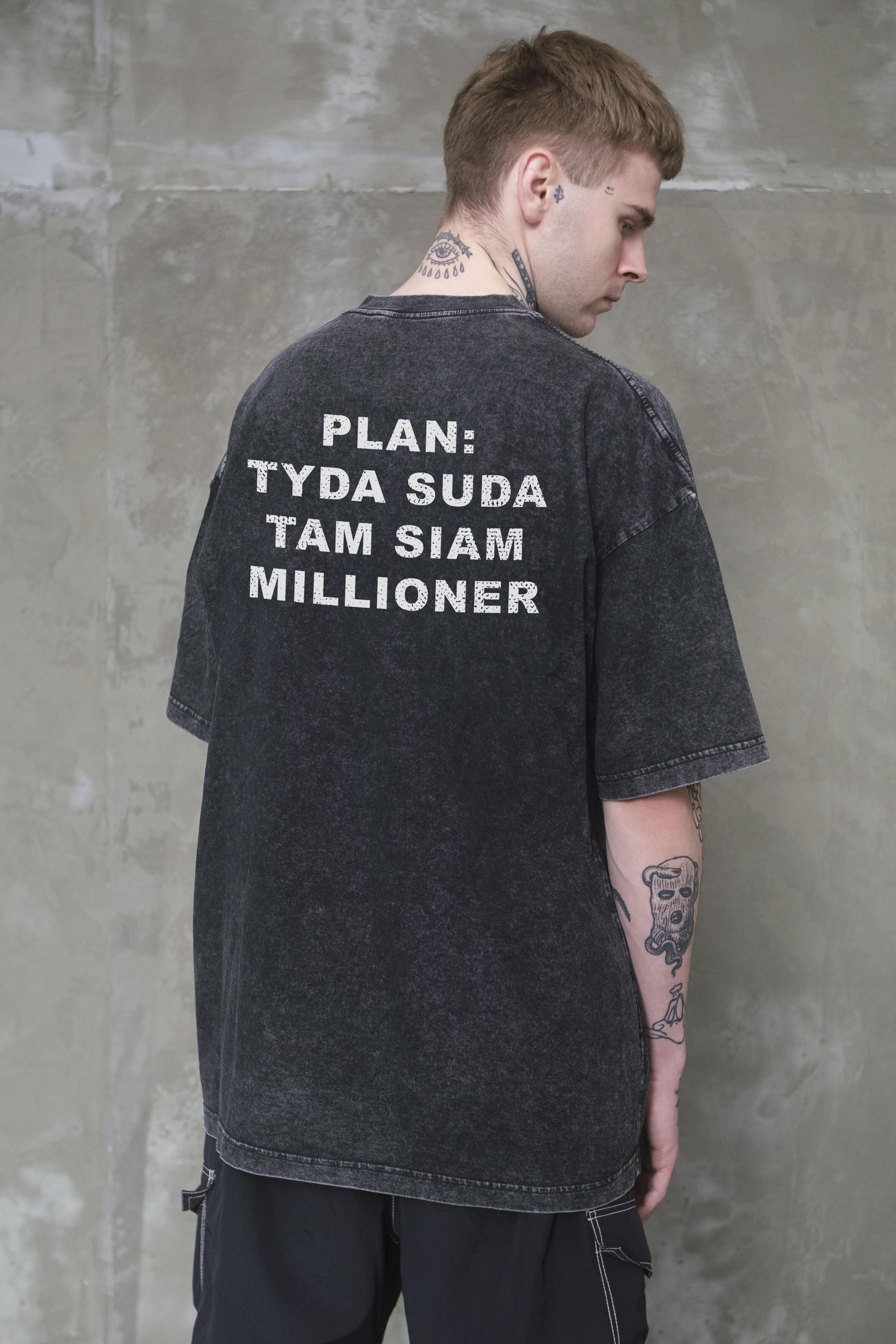 Футболка оверсайз Without Washed Plan L/XL Black (L/XL8056368 8056369)