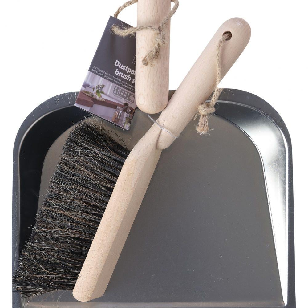 Щітка з совком Natur Сірий (111128)