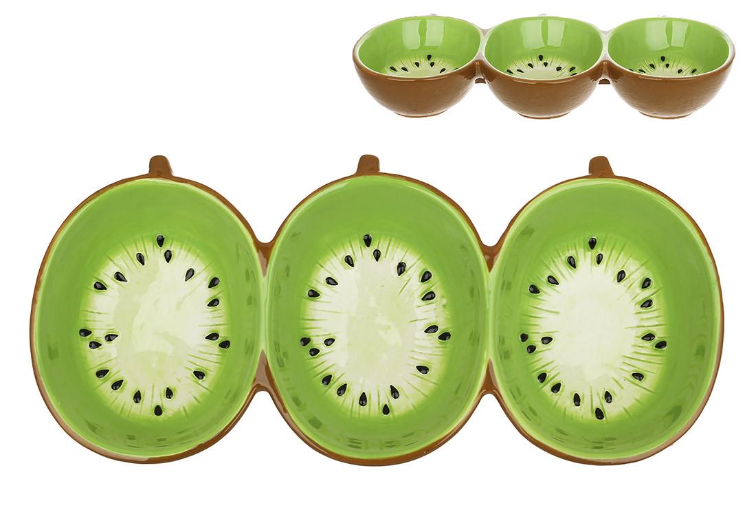 Менажница керамическая BonaDi Kiwi 30,5 см (928-173) - фото 2 Менажница керамическая BonaDi Kiwi 30,5 см (928-173) - фото 2