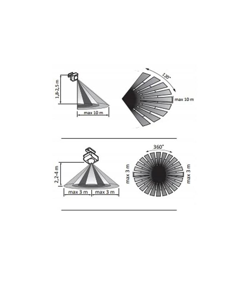 Датчик движения Goldlux 318817 PIR ES-P21B 100W IP20 White (318817) - фото 2