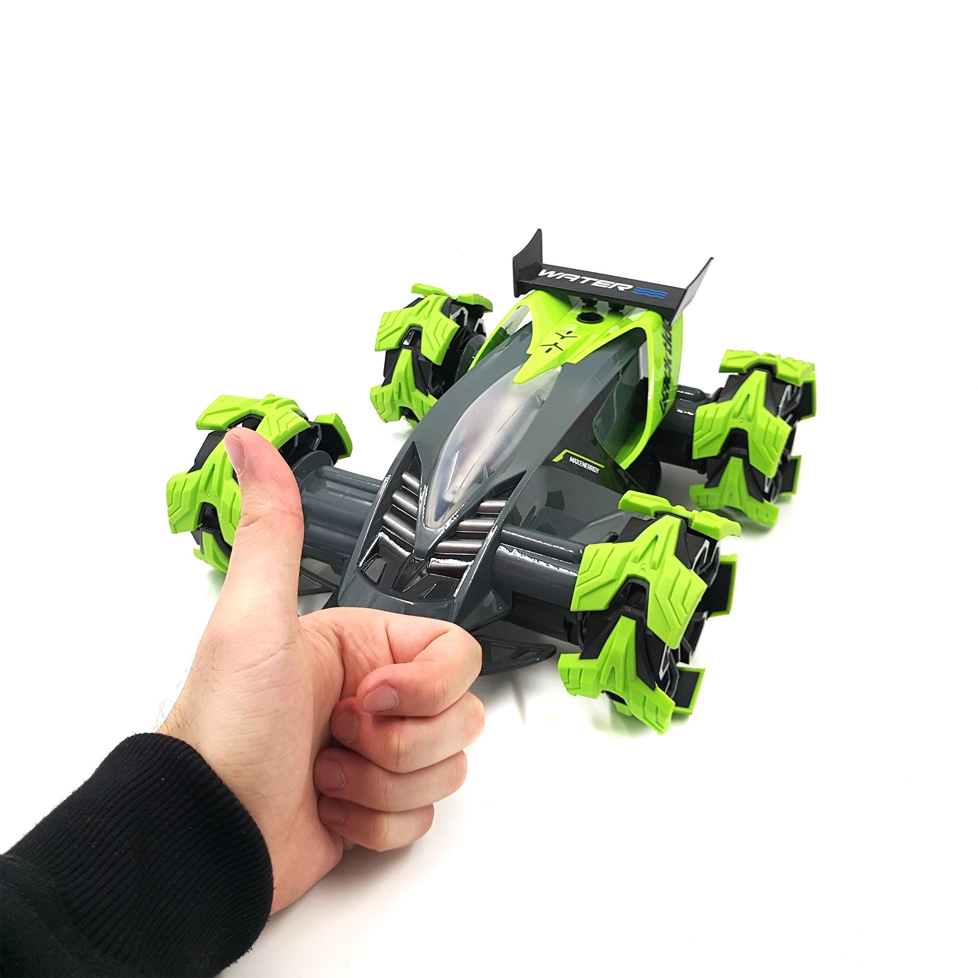 Машина гоночная трюковая AmirTure с озвучкой и подсветкой 30 см Зеленый (121037z) - фото 7 Машина гоночная трюковая AmirTure с озвучкой и подсветкой 30 см Зеленый (121037z) - фото 7