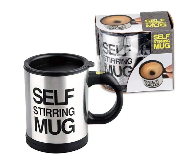 Кухоль-міксер SElf Stirring Mug 350 мл Сірий - фото 3