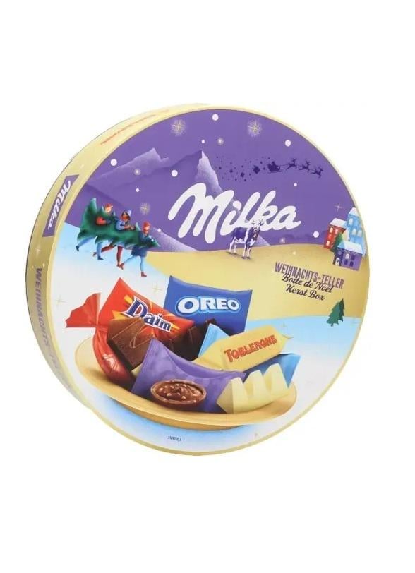 Різдвяний набір солодощів Milka Oreo Weinhnachts Teller 196 г