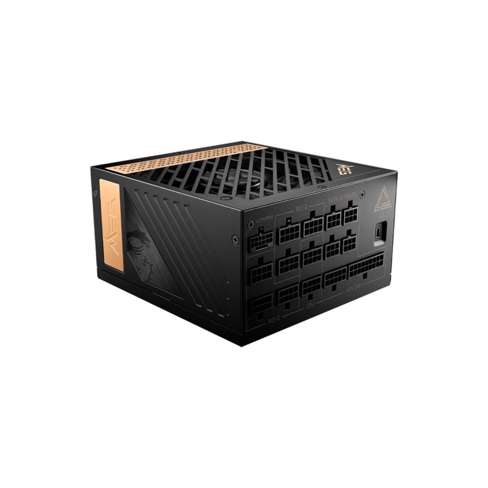 Блок живлення модульний MSI MEG Ai1300P PCIE5 ATX 3.1 1300W 80+ Platinum Black (29424544)