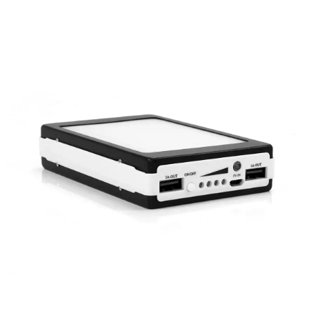 Повербанк с фонариком и солнечной панелью Boro SC-02 50000 mAh Black