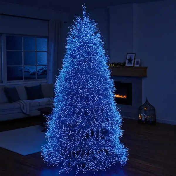 Гирлянда-нить Роса Хвойная лапа 3000 LED 100 м Синий (21-107-D3000L100MGBL)