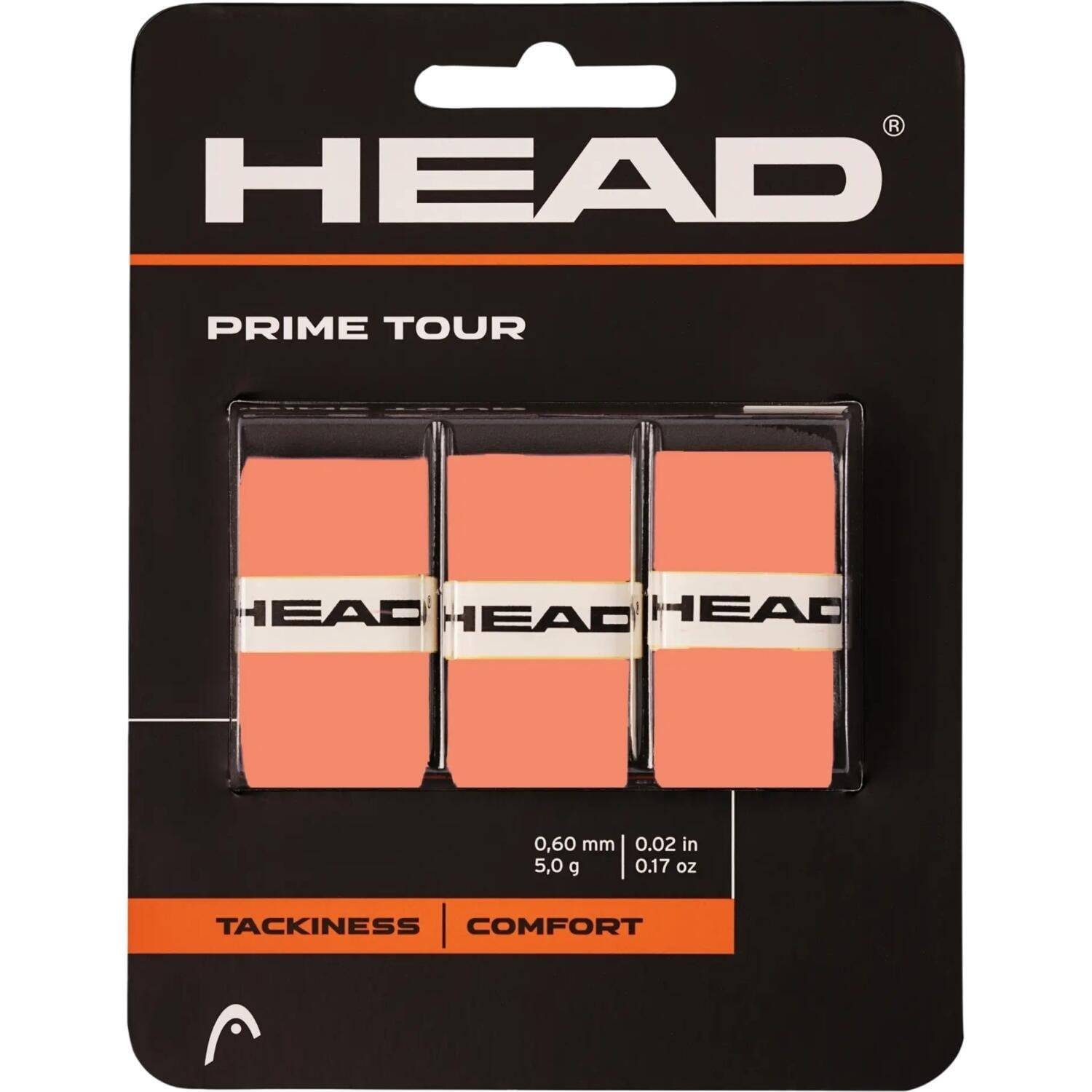 Обмотки для ракеток Head PRIME TOUR 3 шт. Коралловый (285-621 SN)