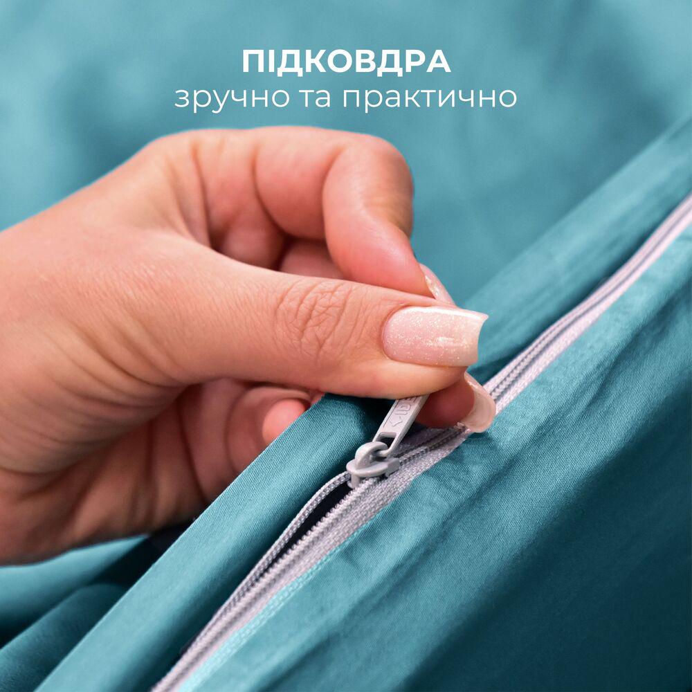 Комплект постельного белья евро IDEIA премиум сатин хлопок пододеяльник 200x220 см/2 наволочки 50x70 см Мятный (26847) - фото 4 Комплект постельного белья евро IDEIA премиум сатин хлопок пододеяльник 200x220 см/2 наволочки 50x70 см Мятный (26847) - фото 4