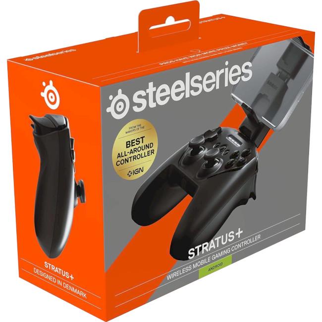 Геймпад беспроводной SteelSeries Stratus+ Bluetooth/USB с держателем для мобильных устройств Черный (69076) - фото 8