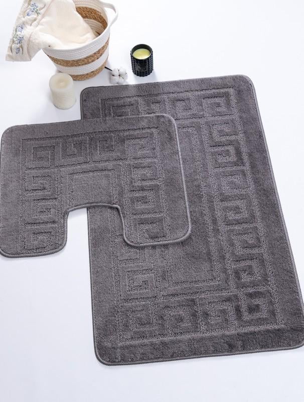 Комплект ковриков в ванную комнату Confetti Ethnic 60х100/60х50 см Темно-серый