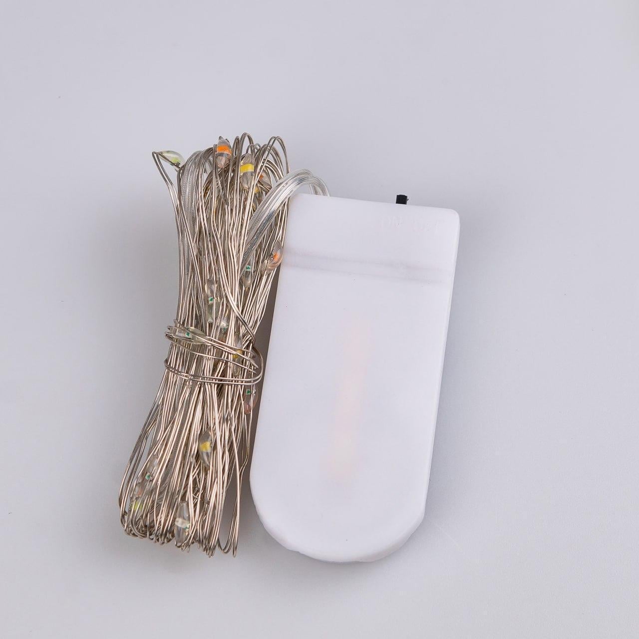 Гирлянда-роса светодиодная на батарейках GarlandoPro 30 LED медный провод 3 м (2960)