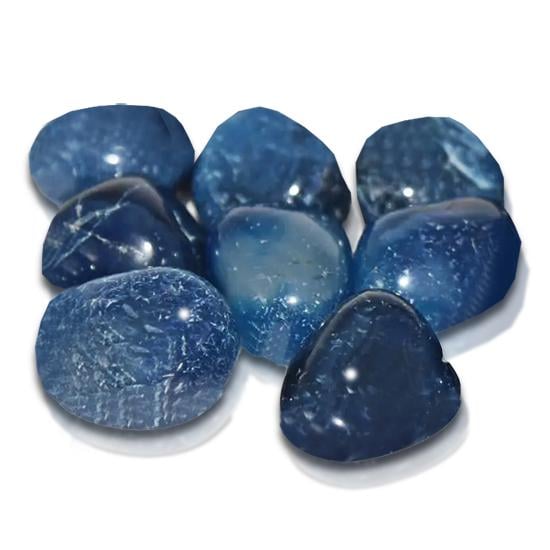 Оникс натуральный галтовка 100 г Синий