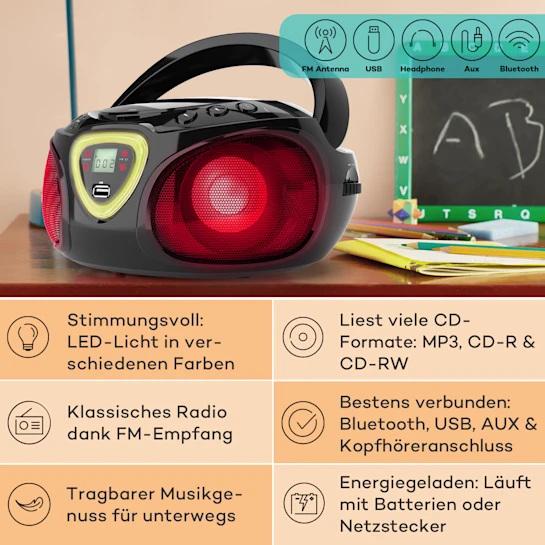 Multimedia Soldes Boutique: Auna Lecteurs CD & MP3 Roadie Sing CD Boombox & Shopping de mode Multimedia Soldes Boutique: Auna Lecteurs CD & MP3 Roadie Sing CD Boombox & Shopping de mode