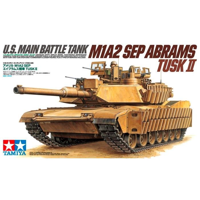 Збірна модель Tamiya танк 1:35 M1A2 SEP TUSK II (35326-000)