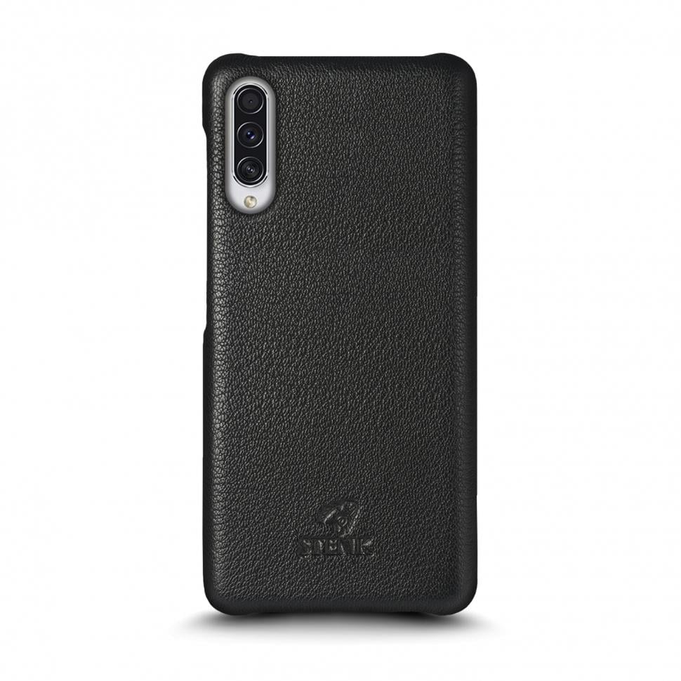 Кожаная накладка Stenk Cover для Samsung Galaxy A50s Черный (69417)