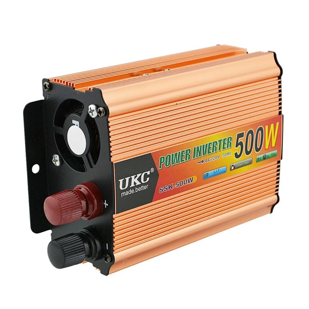 Инвертор автомобильный UKC SSK AC/DC 500W 12V (12517132) - фото 6