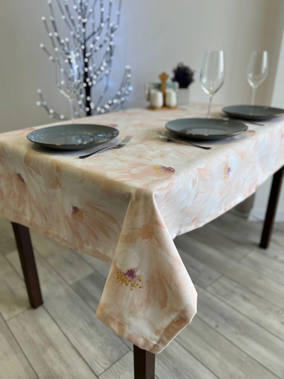 Скатерть водоотталкивающая тефлоновая прямоугольная 100x170 см (30073-p1)