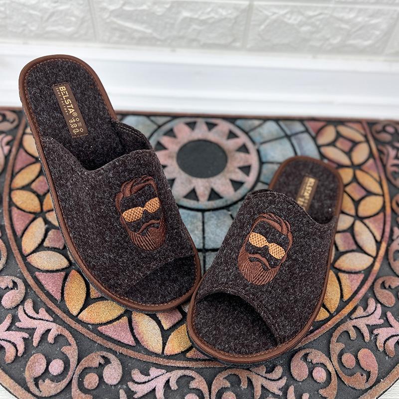 Тапочки кімнатні чоловічі VS-002202-3 p. 42 27 см Коричневий