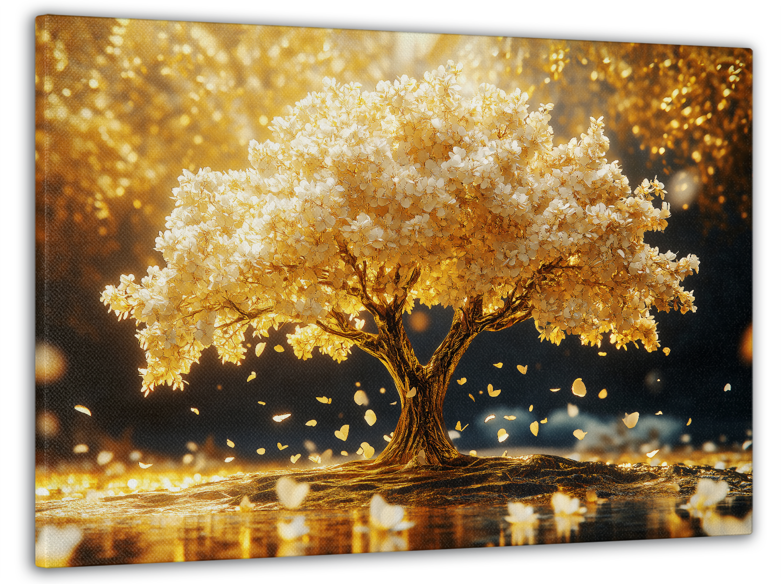Картина на полотні Mako золоте дерево 60x100 см (MK10507)