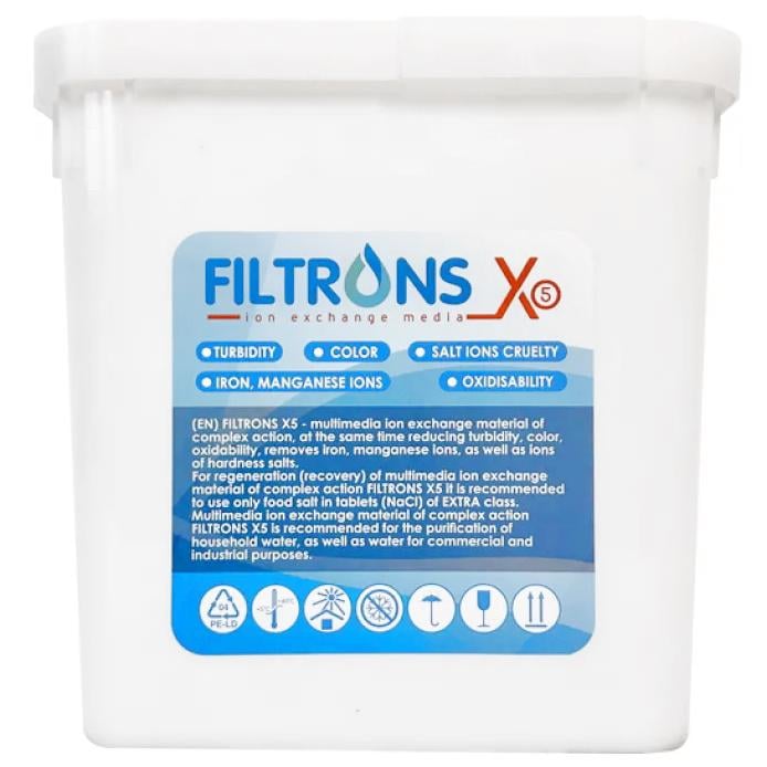Фильтрующая засыпка комплексной очистки воды Filtrons X5 25 л (5140)